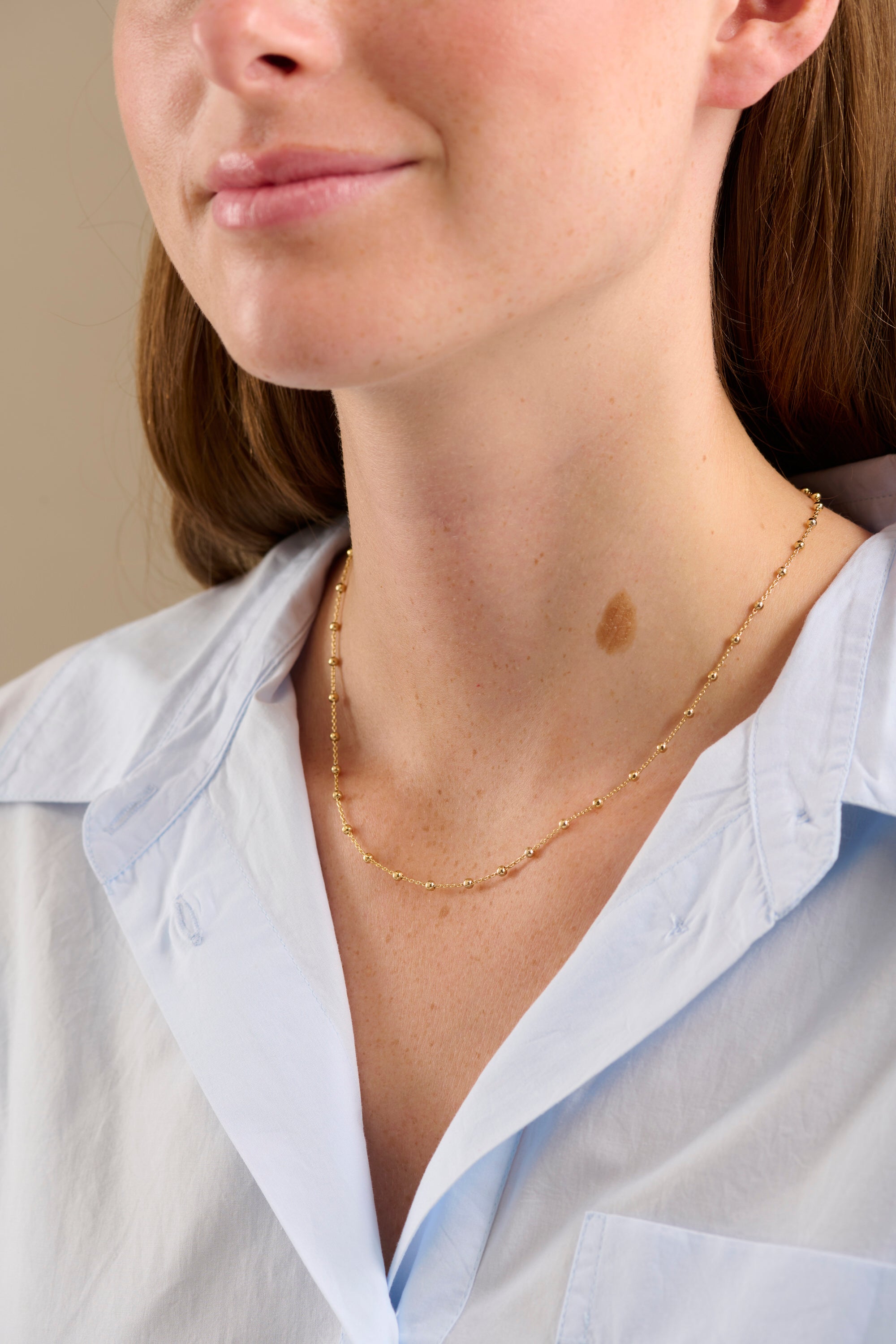 Vega halskæde - forgyldt